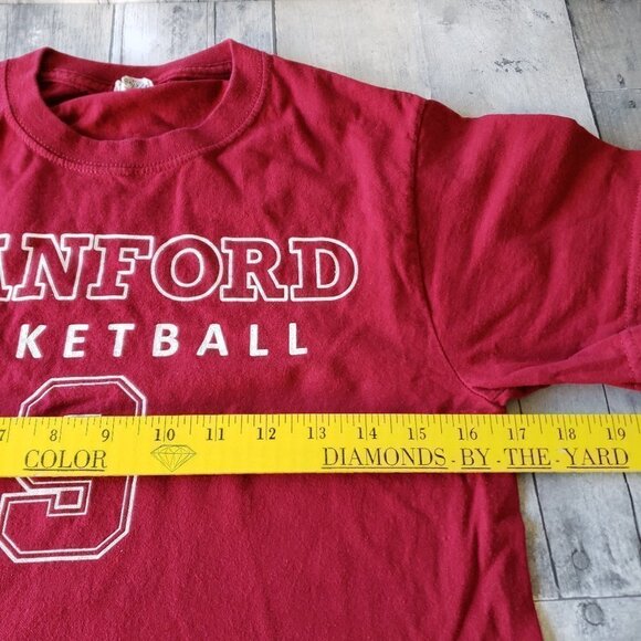 Vintage Stanford Basketball Red T-Shirt - Size Small - Picture 3 of 4